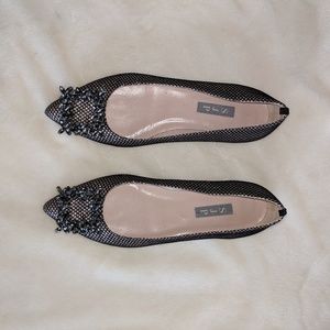 SJP By Sarah Jessica Parker Silver Glitter Flats